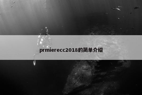 prmierecc2018的简单介绍