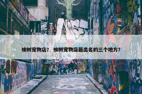 榆树宠物店？ 榆树宠物店最出名的三个地方？