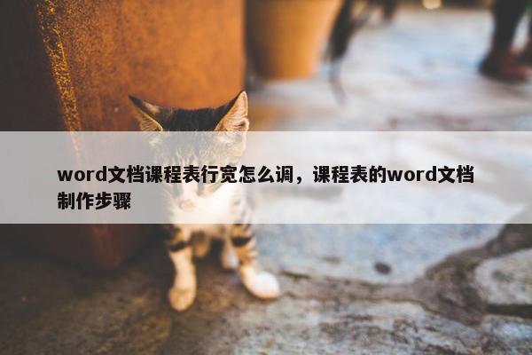 word文档课程表行宽怎么调,课程表的word文档制作步骤 word文档课程表行宽怎么调,课程表的word文档制作步骤
