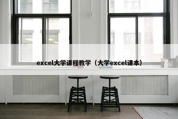 excel大学课程教学（大学excel课本）
