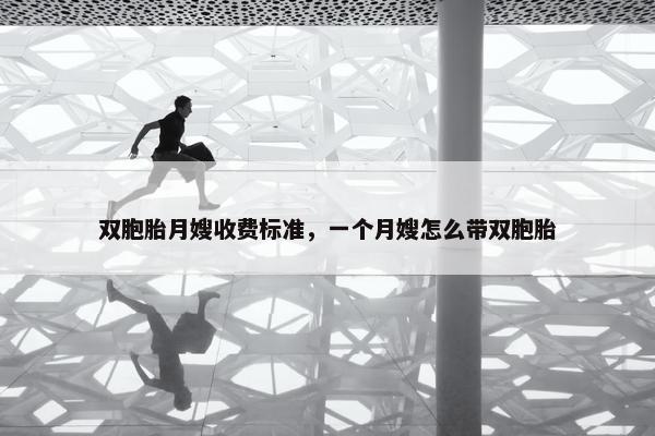 双胞胎月嫂收费标准，一个月嫂怎么带双胞胎